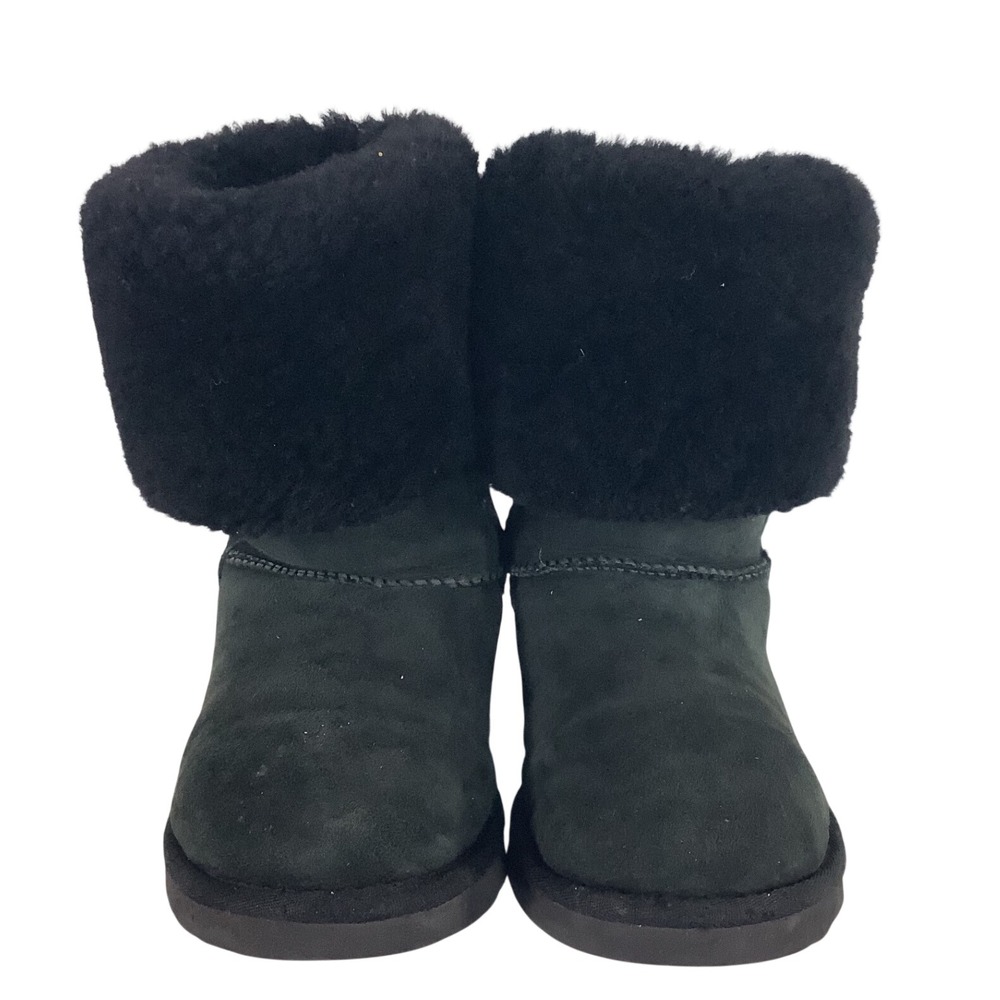 UGG Australia 5815 Classic Tall Black Suede Shearling Boots Womens 8
